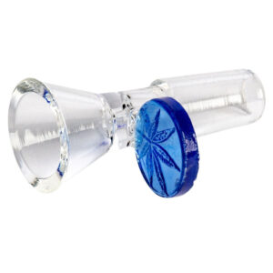 Alternative view of 14mm Male Red Eye Glass Cone Pull-Out w/ Leaf Handle Bowl