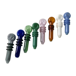 Alternative view of 4.5" Glass Pipe w/ Triple Grip - Random Color