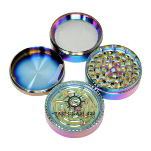 Alternative view of EC420 Maze 65mm 4-Piece Grinder - Purple