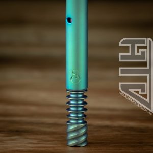 Alternative view of Green 2 Anodised XL Vortex & Intercooler Plus Titanium Tip