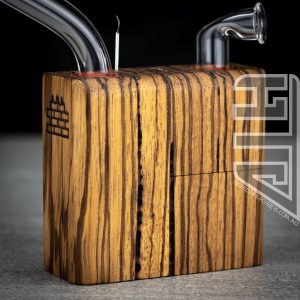 Alternative view of Runt Flame Powered Extraction Device (Zebrawood)