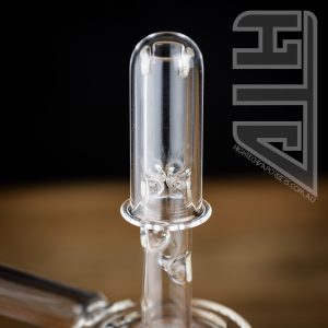 Alternative view of The 18mm Quartz Cap by The Rogue Wax Works (Flame Powered Extraction Device)