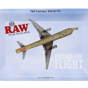 RAW Metal Rolling Tray - 7" x 5" - Flying High