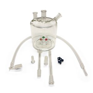 Alternative view of S.V's MEGA CYLINDER GLASS BUBBLER (14mm)