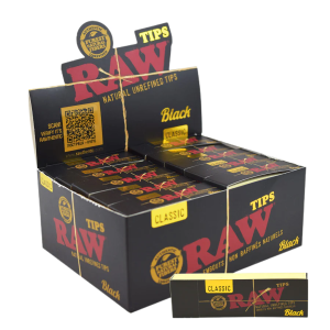 RAW Classic Filter Tips - Black Classic