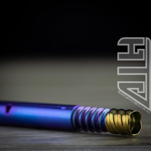 Alternative view of Blurple/gold XL Vortex & Intercooler Plus Titanium Tip