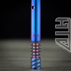 Alternative view of Blurple Anodised XL Vortex & Intercooler Plus Titanium Tip (P3)