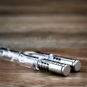 Alternative view of 3D Double Barrel Glass VapCap Stem W/Mouthpiece