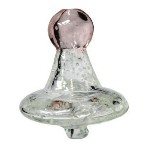 Directional Flow UV Glass Carb Cap Glow - Dark Pink