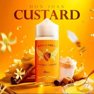 Alternative view of Don Juan Custard 100ml e 30ml – Kings Crest