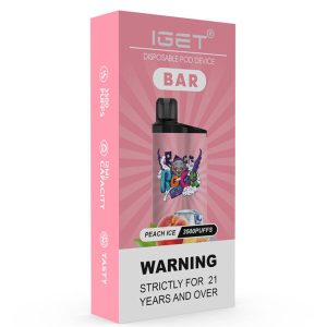 Peach Ice IGET Bar - Premium vape shop Au