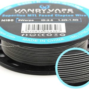 Alternative view of Superfine MTL Ni80 Fused Clapton Wire – Vandy Vape