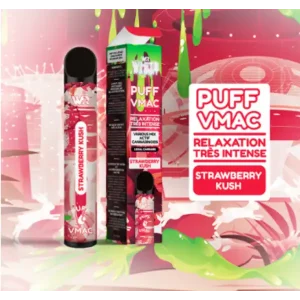 Alternative view of VMAC Vape 10% – Strawberry Kush – WHITE RABBIT
