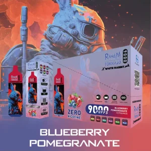 Alternative view of Blueberry Pomegranate – RandM TORNADO & White Rabbit – 9000 puffs