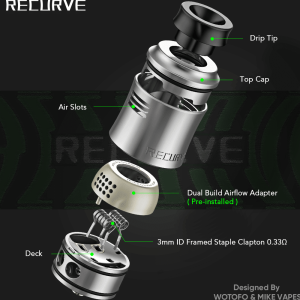 Alternative view of RECURVE V2 RDA – WOTOFO X MIKEVAPES